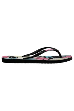 Slim Floral Schwarz-Rosa Flip-Flops-HAVAIANAS Best