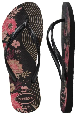 Slim Organic e Flip-Flops mit Blumen-HAVAIANAS Best
