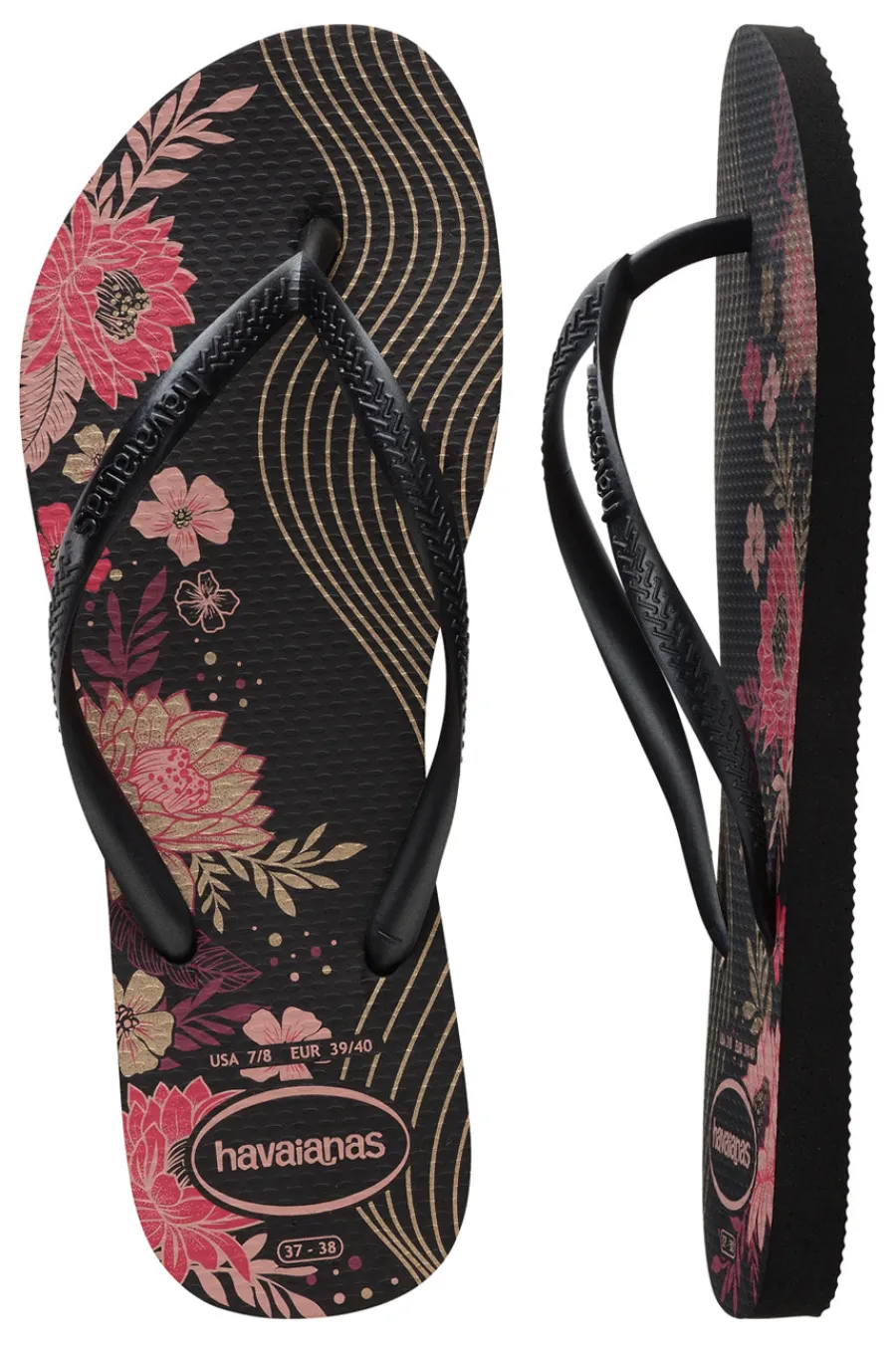 Slim Organic e Flip-Flops mit Blumen-HAVAIANAS Best