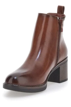 Kamelbraune Stiefel mit Absatz YDLHQ05-MON DIEU Clearance