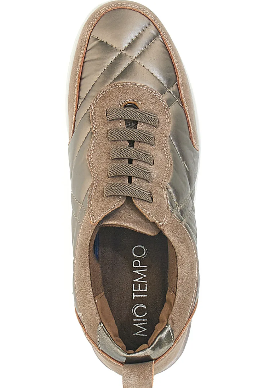 farbene Sneakers mit Schnürsenkeln und Plateausohle 12412-MIO TEMPO