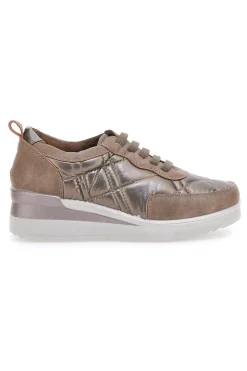 farbene Sneakers mit Schnürsenkeln und Plateausohle 12412-MIO TEMPO