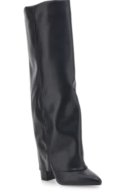 C217252 e Stiefel mit spitzem Blockabsatz-LE HAVRE PARIS