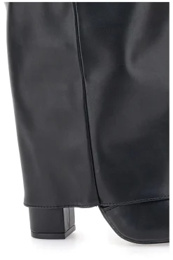 C217252 e Stiefel mit spitzem Blockabsatz-LE HAVRE PARIS