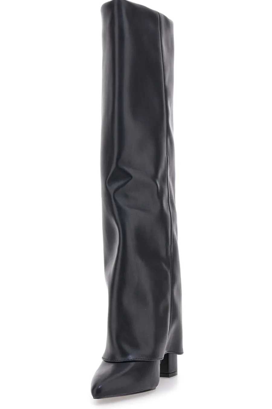 C217252 e Stiefel mit spitzem Blockabsatz-LE HAVRE PARIS