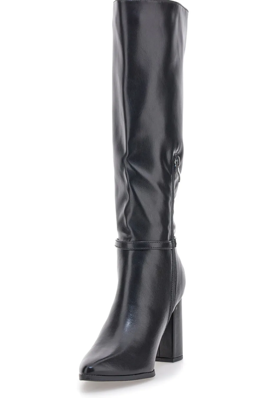 6002 e Stiefeletten mit hohem Absatz und Riemen-LE HAVRE PARIS