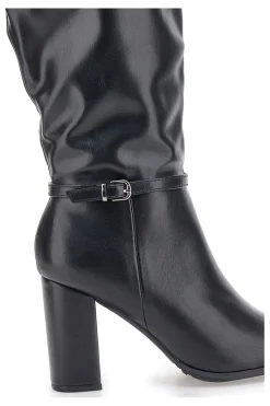 6002 e Stiefeletten mit hohem Absatz und Riemen-LE HAVRE PARIS