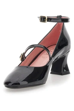 Mary Jane in vernice nera con cinturino alla caviglia 3622-PITTARELLO GLAM New