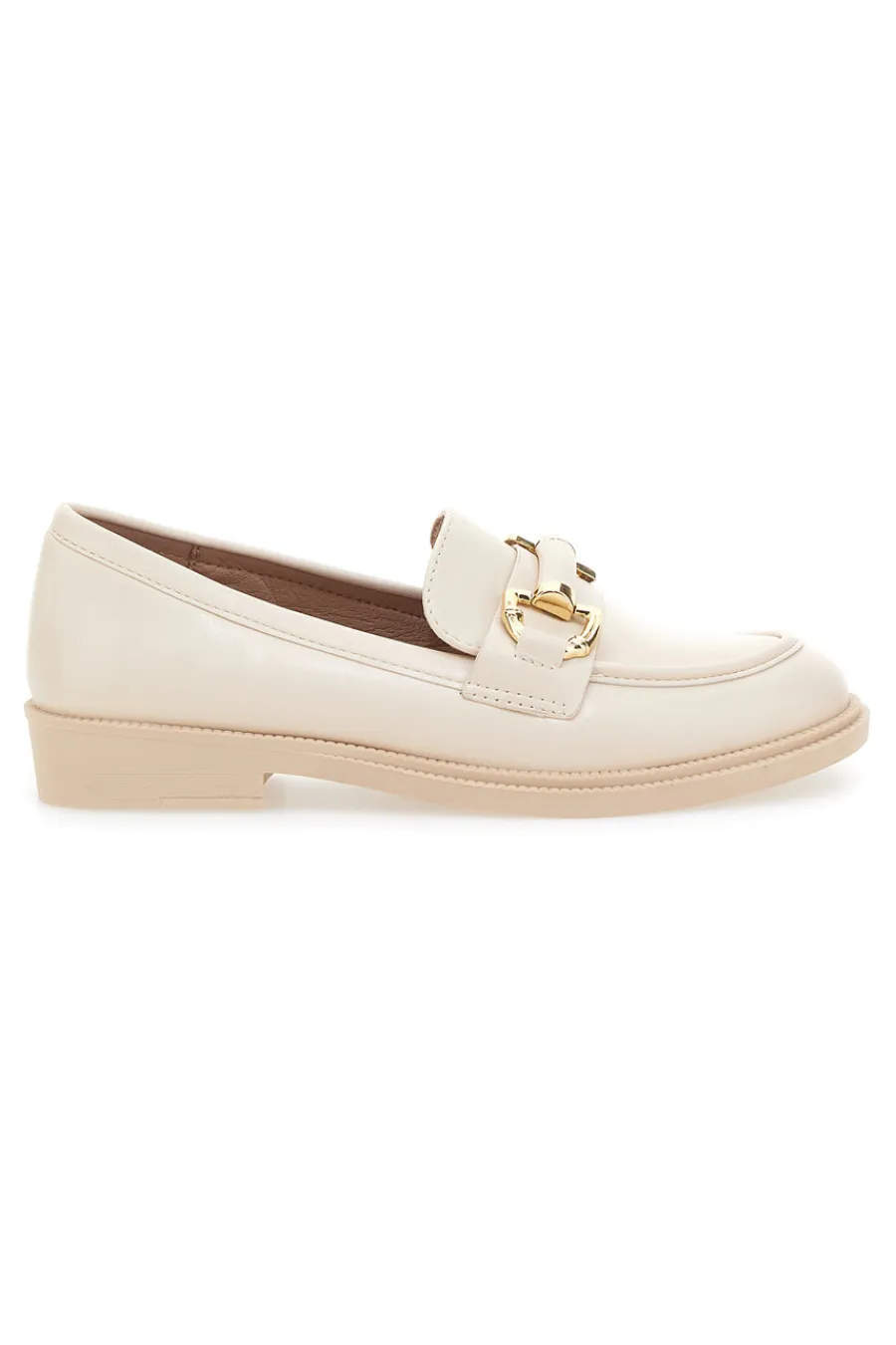 Mocassini Beige con Morsetto Oro 2401-TALEMI Discount