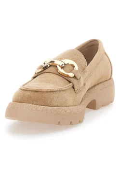 Mocassini Beige Con Morsetto 2300512-LE HAVRE PARIS New