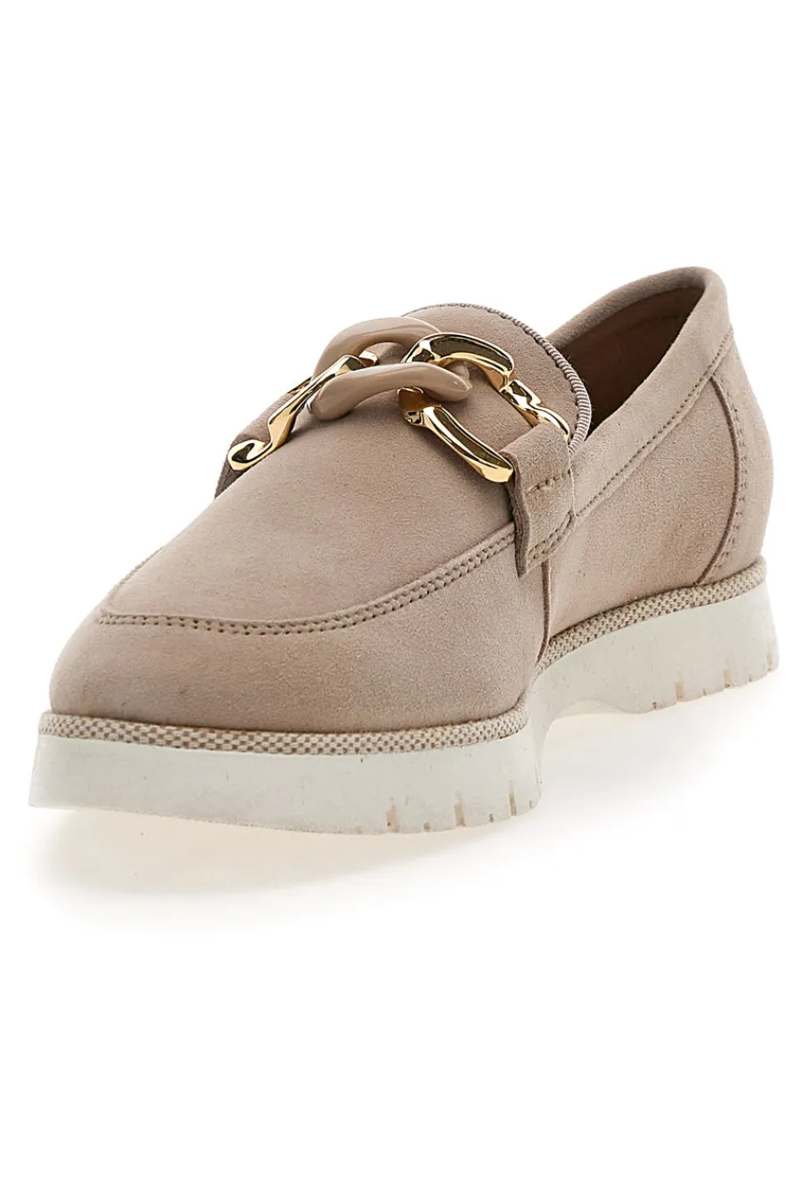 Mocassini Beige Vera Pelle 2301-PITTARELLO ACTIVE New