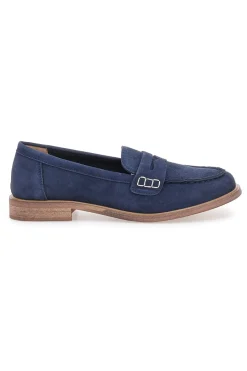 Mocassini blu con dettaglio decorativo KMD26W40-LE HAVRE PARIS Clearance