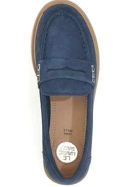 Mocassini blu con dettaglio decorativo KMD26W40-LE HAVRE PARIS Clearance
