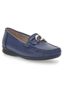 Mocassini Blu Con Dettaglio Oro 3170-PRIMA RIGA Online