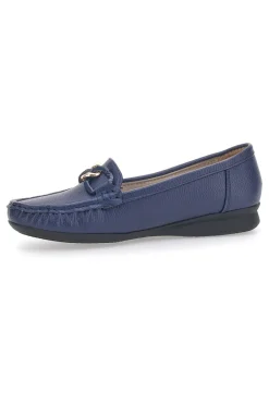 Mocassini Blu Con Dettaglio Oro 3170-PRIMA RIGA Online