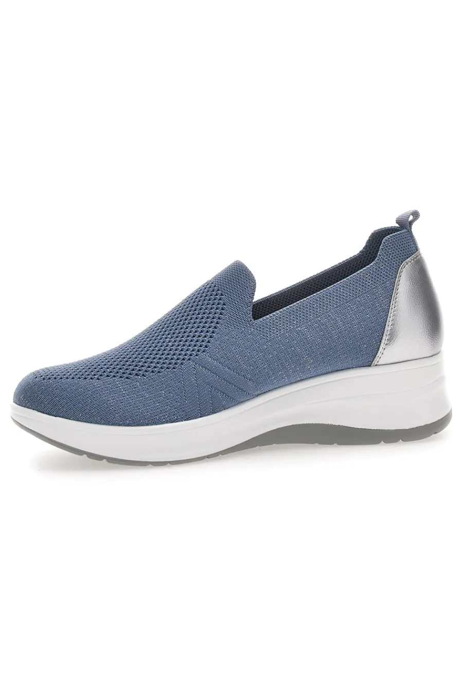 Mocassini Blu con Tomaia in Mesh e Platform 41 IC-INBLU