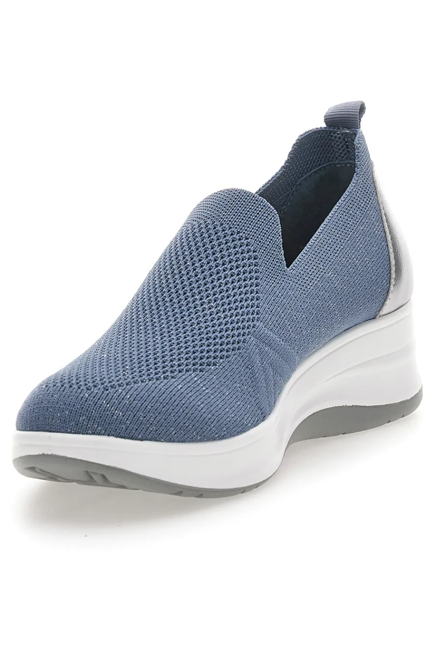 Mocassini Blu con Tomaia in Mesh e Platform 41 IC-INBLU