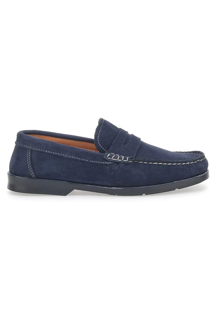 Mocassini Blu In Vera Pelle 102-LONGFORD Best