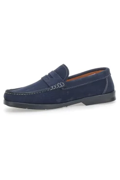 Mocassini Blu In Vera Pelle 102-LONGFORD Best