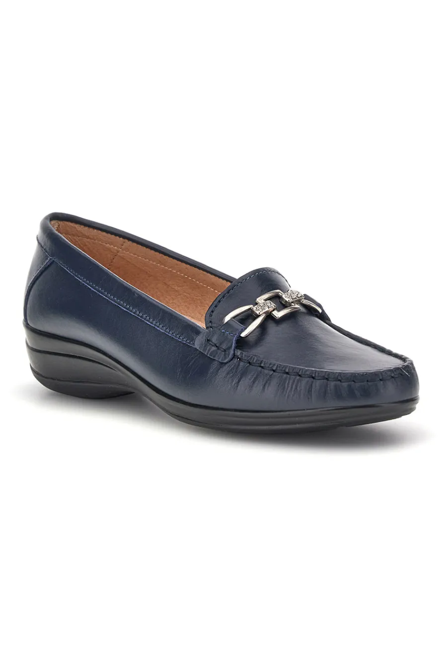 Mocassini blu in vera pelle 8135-PITTARELLO FOCUS Sale