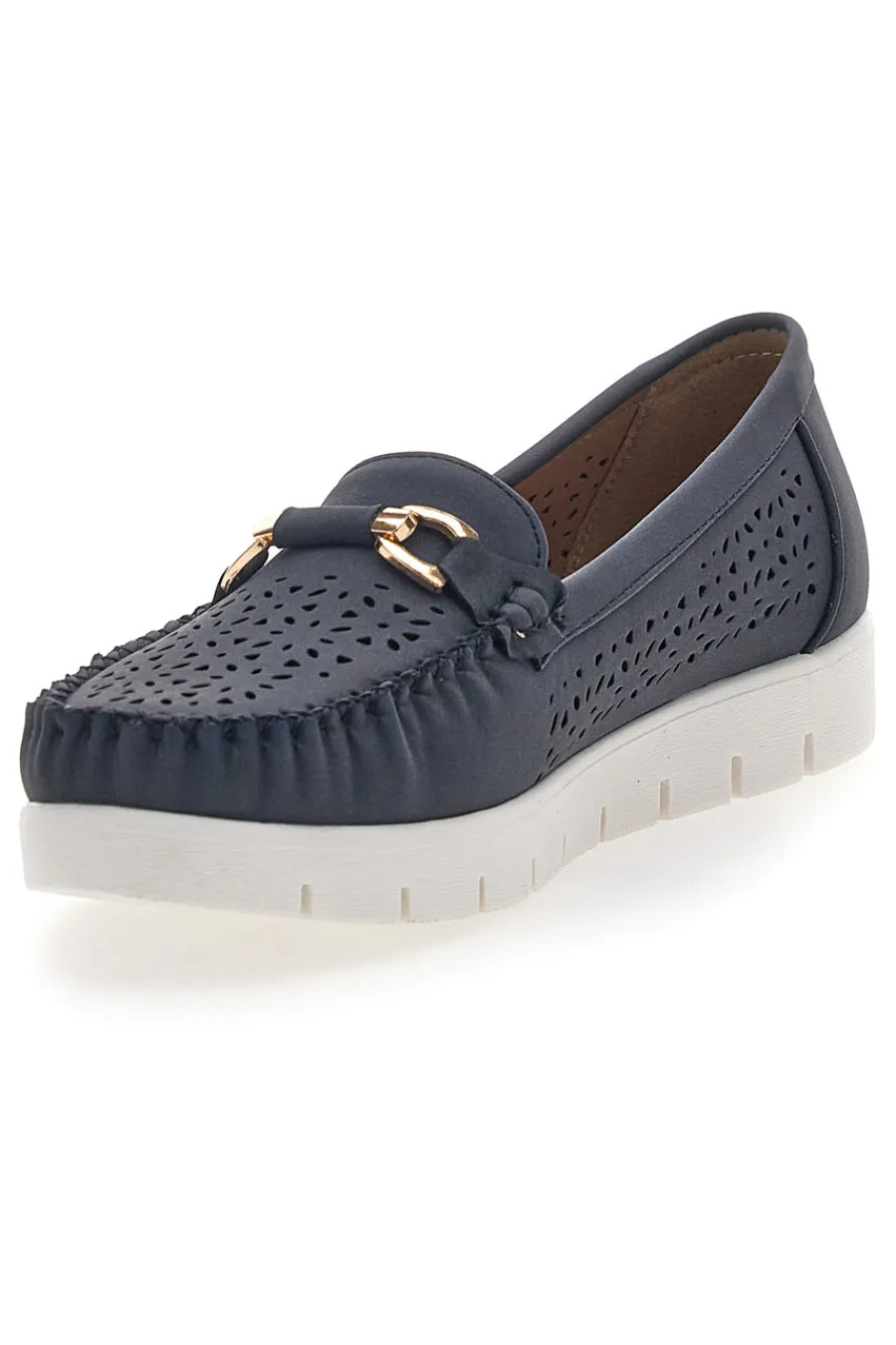 Mocassini Blu Traforati 3178-PRIMA RIGA New