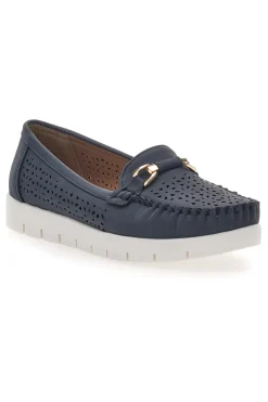 Mocassini Blu Traforati 3178-PRIMA RIGA New