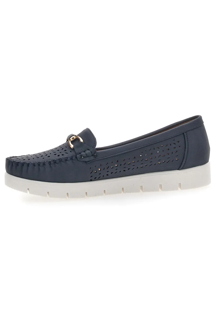 Mocassini Blu Traforati 3178-PRIMA RIGA New