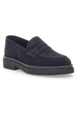 Mocassini Blu Vera Pelle Made In Italy 2004-PITTARELLO CLASS Online