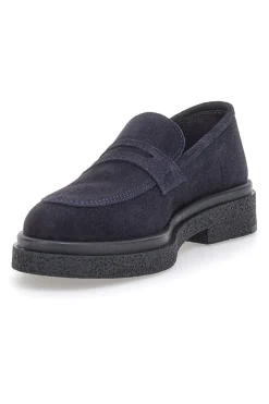Mocassini Blu Vera Pelle Made In Italy 2004-PITTARELLO CLASS Online