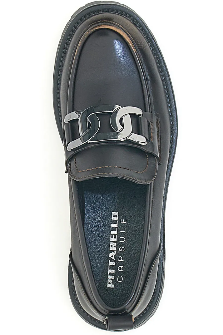 Mocassini con morsetto argento 24126019-PITTARELLO CAPSULE New