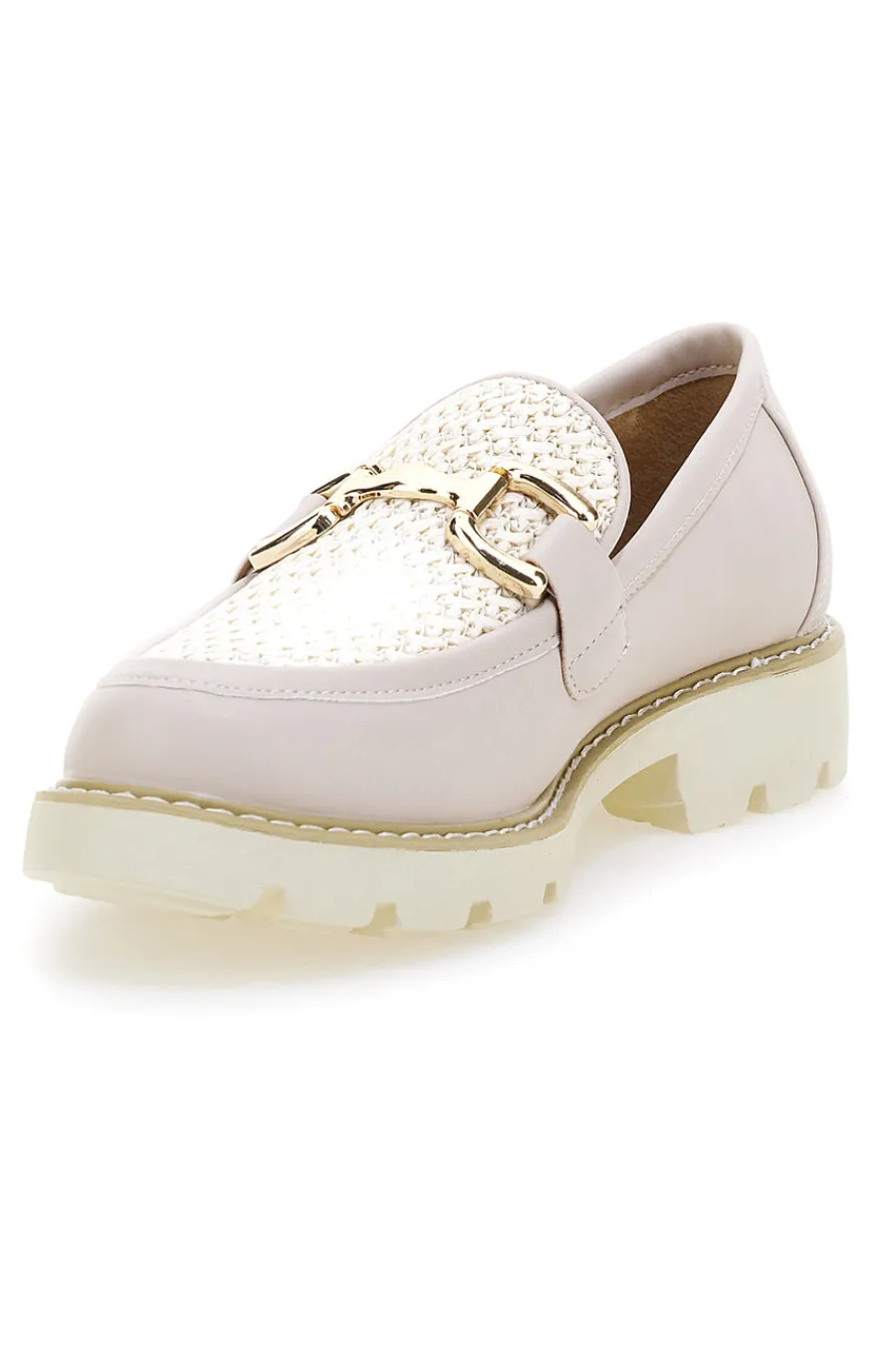 Mocassini burro in tessuto intrecciato con morsetto KMD25S1K-LE HAVRE PARIS Discount