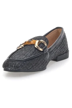 Mocassini con Morsetto Nere 462-FIRST LADY Outlet