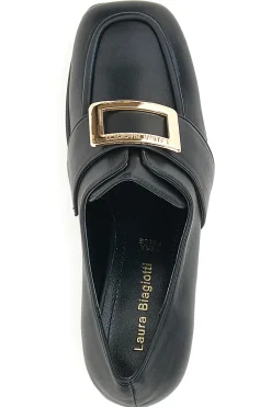 Mocassini con Tacco 8228 Nero-LAURA BIAGIOTTI Online