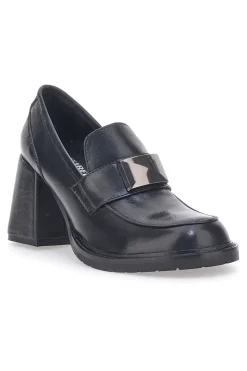 Mocassini con Tacco 7012 Neri-PITTARELLO GLAM Sale