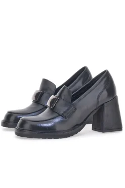 Mocassini con Tacco 7012 Neri-PITTARELLO GLAM Sale