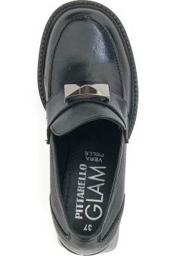 Mocassini con Tacco 7012 Neri-PITTARELLO GLAM Sale