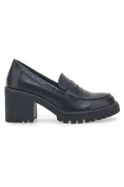 Mocassini con Tacco 261998 Neri-PRIMA RIGA Sale