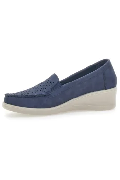 Mocassini con Zeppa Blu Navy 4320-PRIMA RIGA