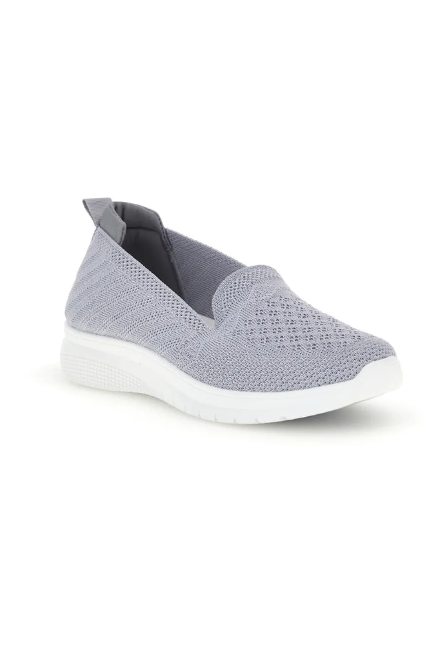 Mocassini grigi in tessuto traforato p677-PRIMA RIGA Discount