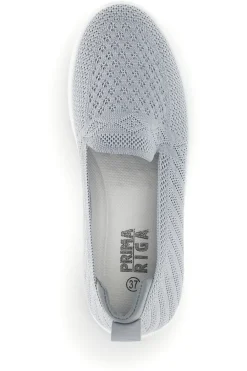 Mocassini grigi in tessuto traforato p677-PRIMA RIGA Discount