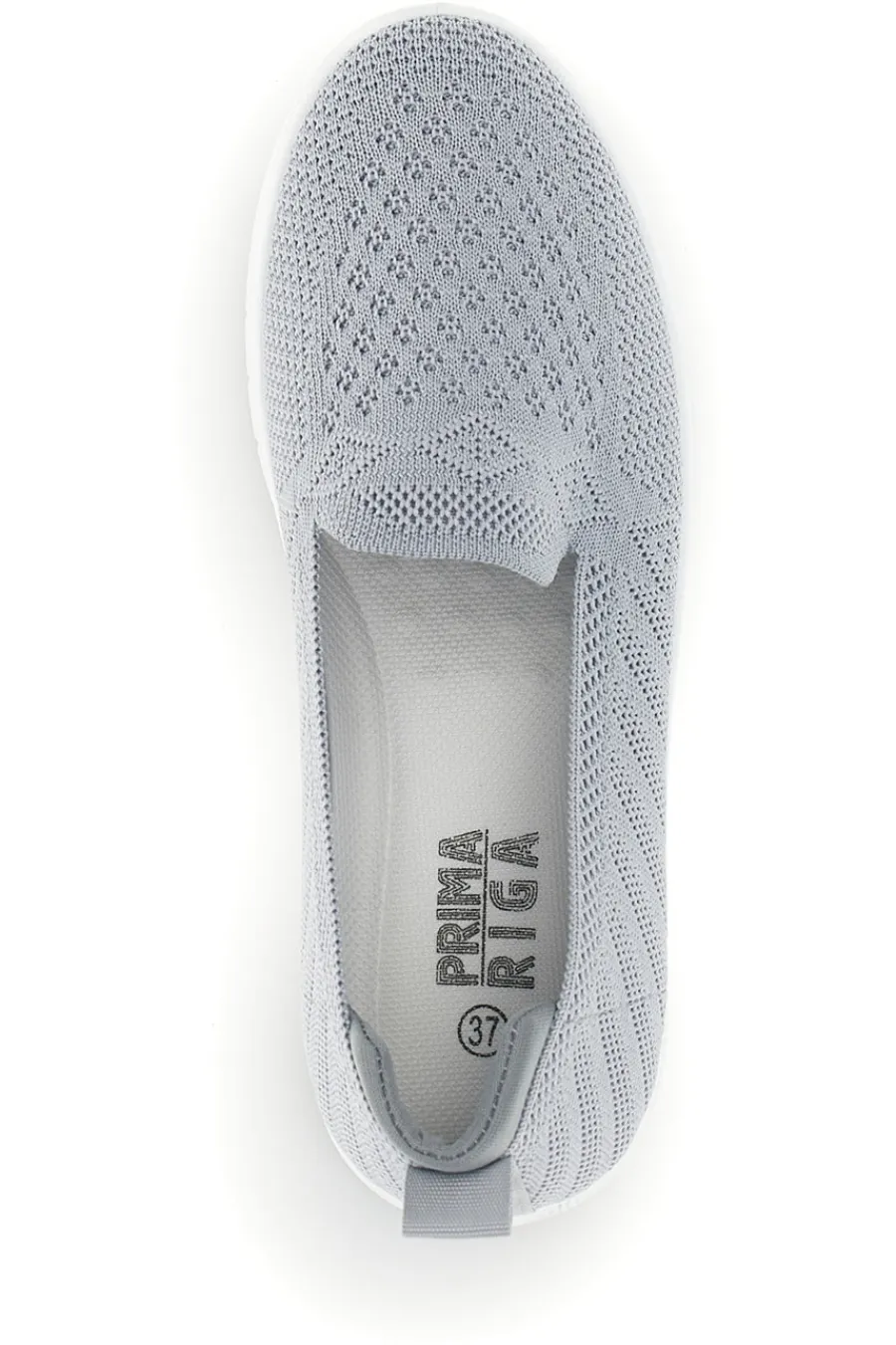 Mocassini grigi in tessuto traforato p677-PRIMA RIGA Discount