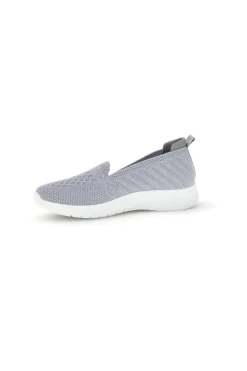 Mocassini grigi in tessuto traforato p677-PRIMA RIGA Discount
