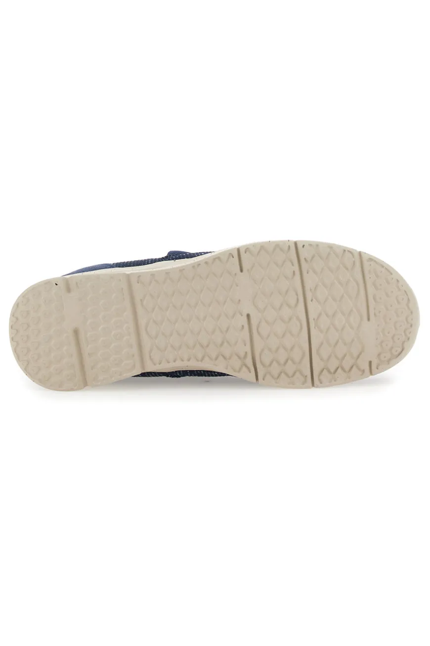 Mocassini in Tela Blu Sevenoaks 6909