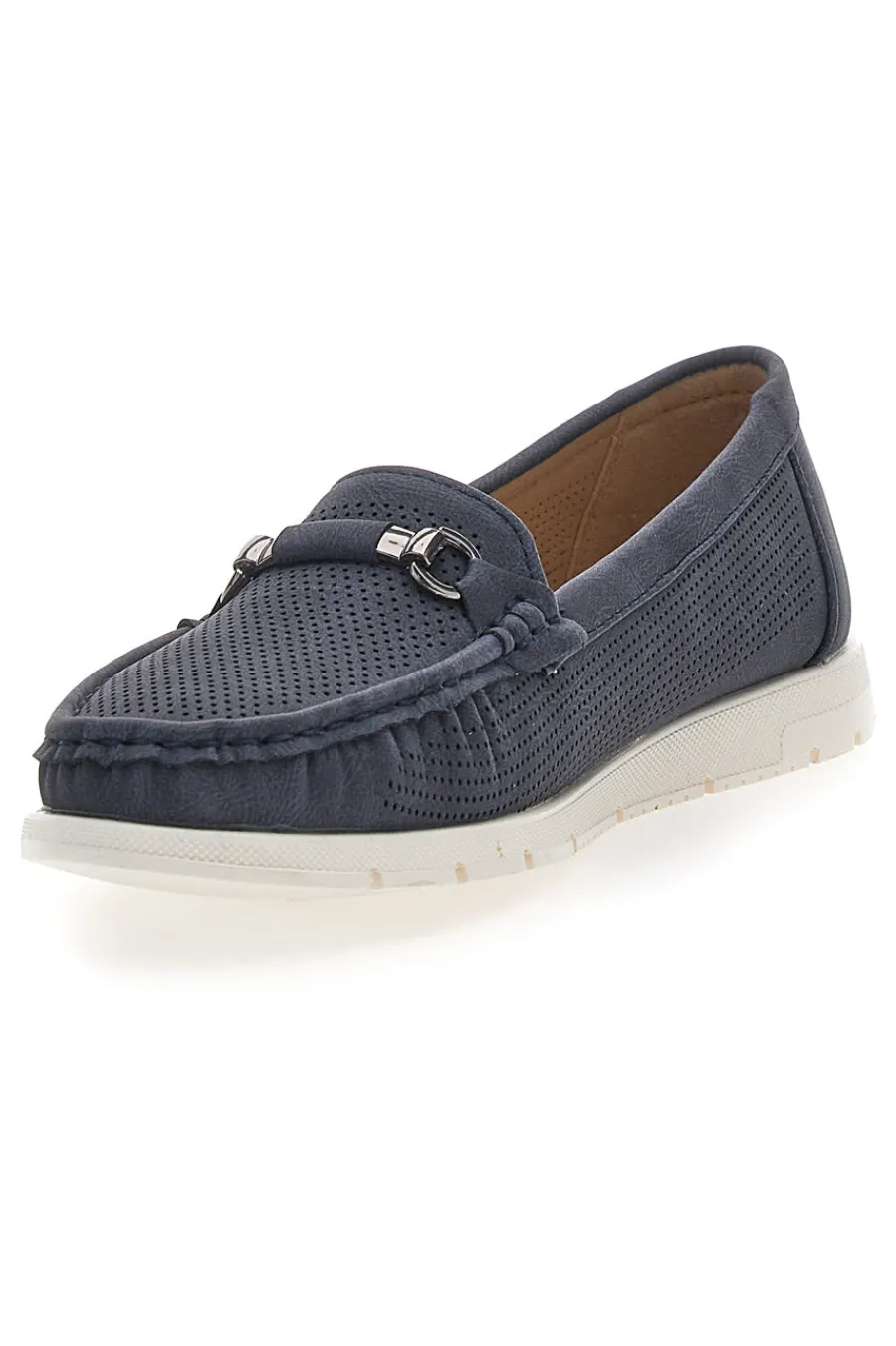 Mocassini Navy con Suola a Contrasto MINA1190-MIO TEMPO Clearance