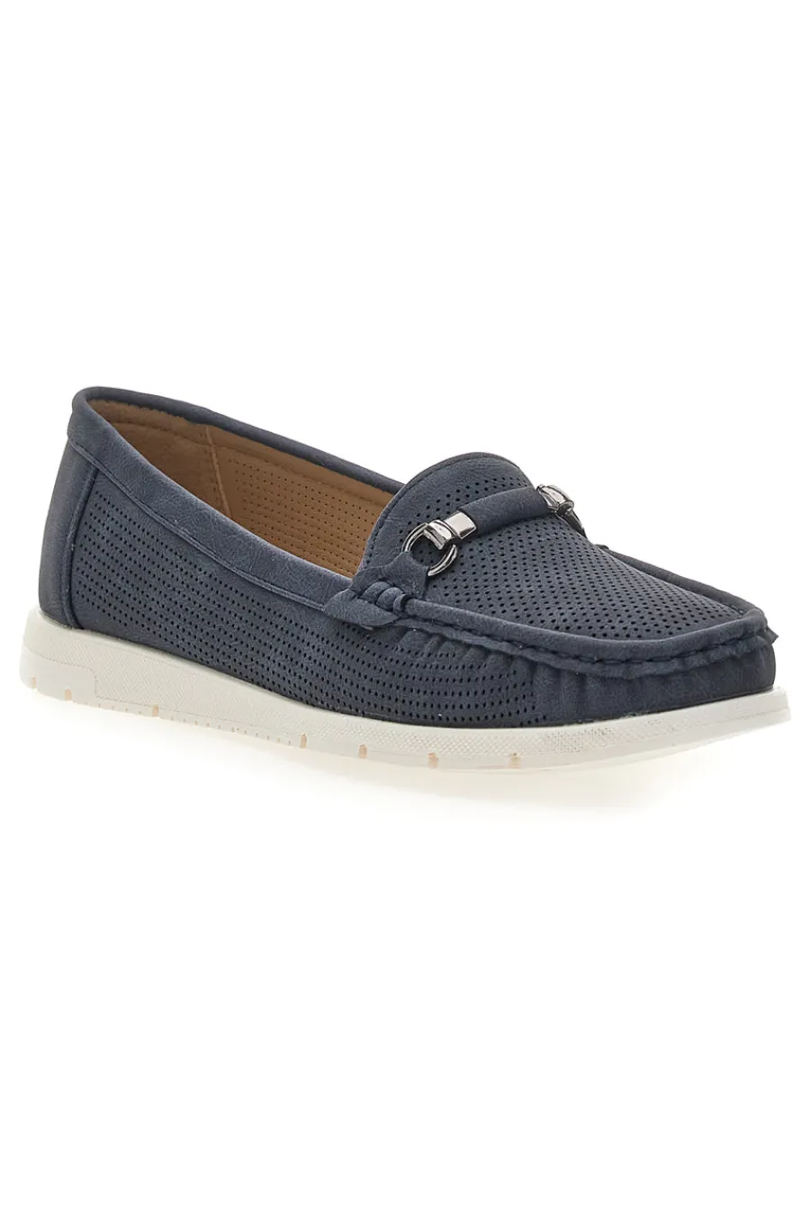 Mocassini Navy con Suola a Contrasto MINA1190-MIO TEMPO Clearance