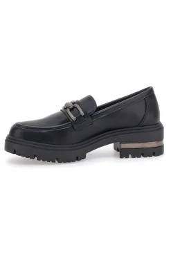 Mocassini Neri Con Catenina Oro 1301-ENERGY Discount