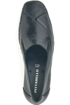 Mocassini neri con cuciture a vista e soletta memory foam 5459-PITTARELLO Clearance