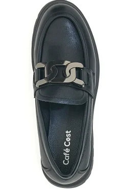 Mocassini Neri Con morsetto argento Cafe' Cost H582257-CAFÈ COST
