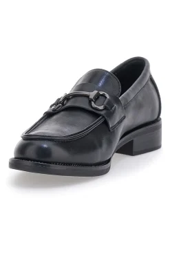 Mocassini Neri con Morsetto 2Y35562-LE HAVRE PARIS Outlet
