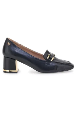 Mocassini Neri con tacco a blocco 50811615-MARIELLA BURANI New